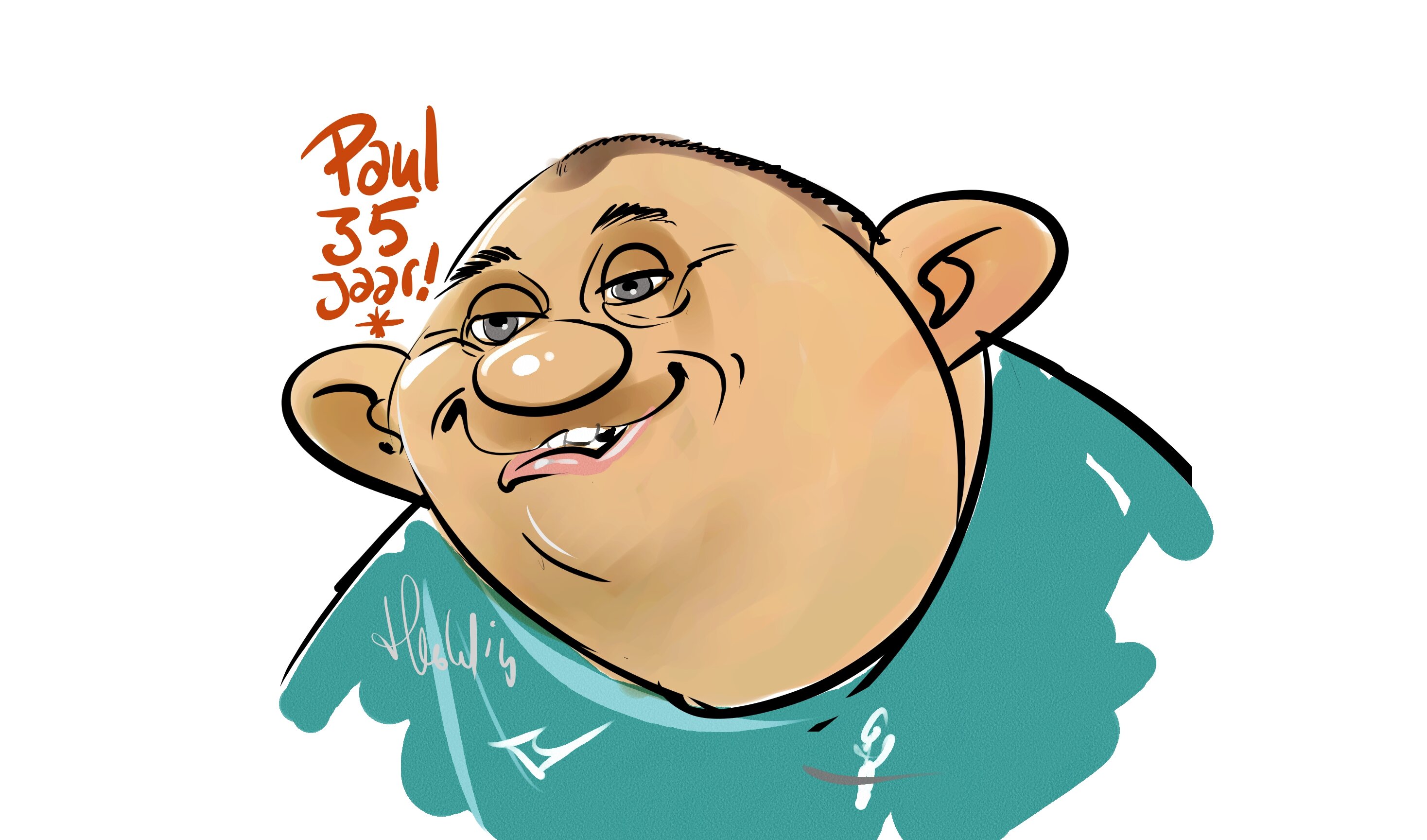 Caricatures Birthday Jochem 35 ans